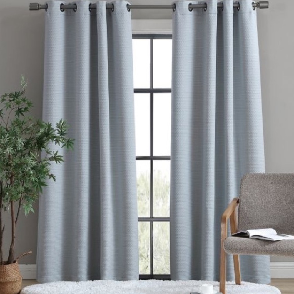 FOUR UGG 84 inch room darkening Window Curtain Panels in the color succulent